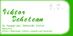 viktor dehelean business card